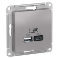  Systeme Electric ATLASDESIGN USB A+, 5/2,4, 25/1,2, ,  ATN000339