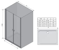   RAVAK CHROME CSDL2-120 (1175-12051950) , , +Transparent