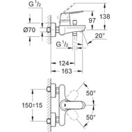   Grohe Eurosmart Cosmopolitan  , ,  . ,  1000179