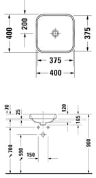  DURAVIT HAPPY D.2 PLUS 400400 , , /  2359406100