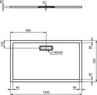 Ideal Standard   ULTRAFLAT 1200x700x25  ,   T4476V3