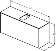    Ideal Standard CONCA 1200x373x550 2 ., .,    T3937Y6