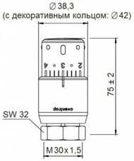 ! Oventrop "Uni SH" Edelstahl 301,5, ,  , .1012085