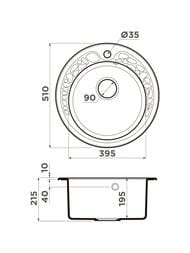  Omoikiri TOVADA 51-BL d510, , , ,  4993369