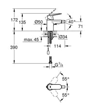  Grohe EuroSmart Cosmopolitan 32840000   , S-Size, , 