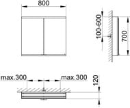 - Keuco Royal Modular 2.0 800700120 .,2 ,,,.800211080000300