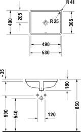    DURAVIT STARCK 3 490365180   03054900001