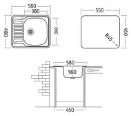   Ukinox Comfort 480580  .  0,6,  3 1/2, COM580.480 -GT6K 1R