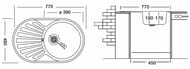   Ukinox Favorit 770480 . . 0,8,  3 1/2, FAL 770.480 -GT8K 1R