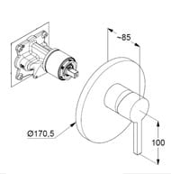  KLUDI Nova Fonte Puristic   , ,  . 206553915