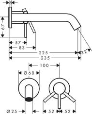  Hansgrohe Tecturis S  , ,   73351140