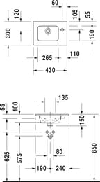  DURAVIT ME by Starck 430300   ,   0723430041