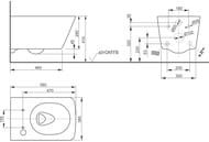   TOTO SX Series (380x580x410) Tornado Flush,   CW522EY