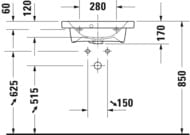  DURAVIT DuraStyle 550400170 .., .  ,  23375500001