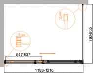   CEZARES DUET SOFT-M-AH-1-120/80-C-Cr (1186-1216x790-805)x1950  /