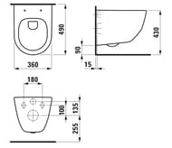   Laufen PRO 820965 (360490345) rimless  , ,  