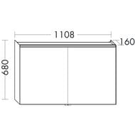   Burgbad Iveo 1108680160 LED, , ,   SPHU110