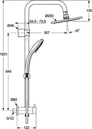 Ideal Standard IDEALDUO   A5691AA  3 ,   200,  1750