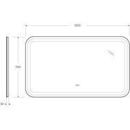  Cezares STYLUS 120x70x3 , , ,  CZR-SPC-STYLUS-1200-700-TCH-WARM