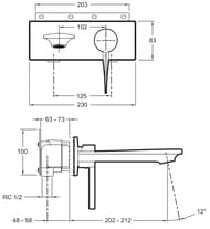  STANCE Jacob Delafon E9106-CP  , , 