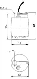   GRUNDFOS Unilift KP 350-M1, 700,    , 013N1300