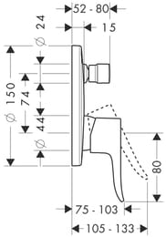  Hansgrohe Metris 31493000  /,  , , 