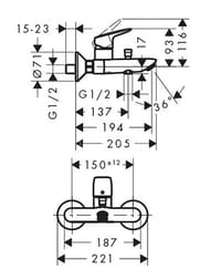  Hansgrohe Logis 71400000  /, , ,  194