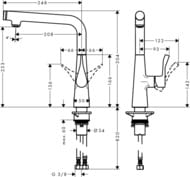  Hansgrohe Metris Select M71   260     14847800