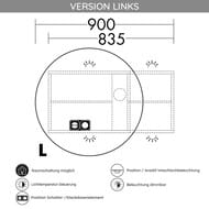   Burgbad Coco 900700160 , LED2, 1 , ,  SPRM090LF2838