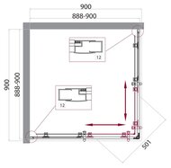   BelBagno Uno (9009001950) UNO-195-A-2-90-C-NERO r  ,  