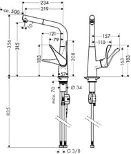  Hansgrohe Metris M71   320   1    14821800