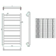 GROTA BREZZA  ""  630x1200 RAL 9005