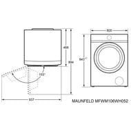   MAUNFELD MFWM106WH052 600468850,  -00019777