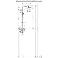   Hansgrohe Croma 220 Showerpipe Reno   400  27224000