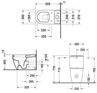 - DURAVIT ME by Starck 370650770  ,   217009+093810