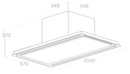  ELICA Hilight Glass H30 WH/A/100 LED, 1000570302, 15003/, 298, , . PRF0146246A