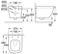  Grohe Euro Ceramic 3920600H  (374316490) ,   PureGuard