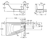   Roca HALL ANGULAR 150100  ,  ZRU9302865