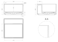  SALINI Armonia Square Top 02 450250450 , S-Sense, RAL  130512TGRF