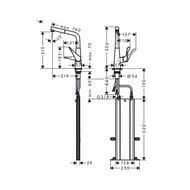  Hansgrohe Metris M71   320 ,  ,  73812000