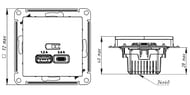  Systeme Electric ATLASDESIGN USB A+, 5/2,4, 25/1,2, ,  ATN000339