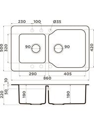  Omoikiri MARU 86-2-SA (860500215) ,  , ,  4993286