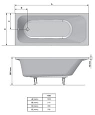   RAVAK Chrome Slim C721300000 1500700610 : 