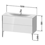   Duravit XViu 1210591480 2 ,  / XV43040B122