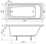   RAVAK DOMINO PLUS 17075 