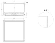  SALINI Armonia SQUARE 02 130522M , 450450250, S-Stone  