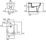   Ideal Standard TESI 360550400 ,   T3540V3