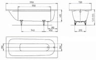   Kaldewei SANIFORM PLUS 371-1 1700730410 ,  easy-clean