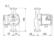   GRUNDFOS UPS 15-40 130, 45,  , 96281368