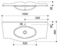    Caprigo  100 (1050x460x150)   ,  OW15-11014-(S)